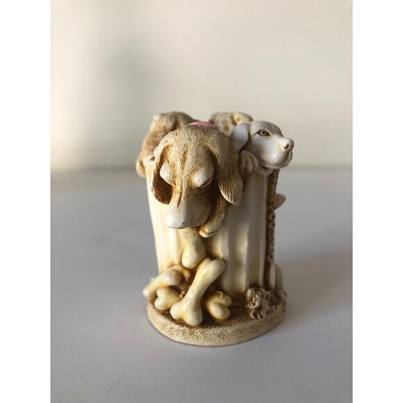 Harmony Kingdom Nic Nac Paddy Whack 4 Dogs in Dust Bin UKMade BoxFigurine NO BOX - Picture 5 of 12